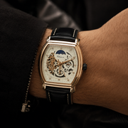 CHENXI Automatic Luxury Tonneau Skeleton Watch for Men