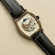 CHENXI Automatic Luxury Tonneau Skeleton Watch for Men