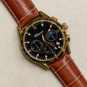 CHENXI Men's Chronograph Quartz Watch – Sun and Moon Phase