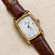 CHENXI Men's Rectangle Small Seconds Leather Quartz Watch