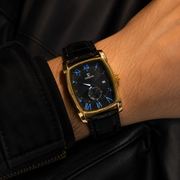 CHENXI Men's Rectangle Small Seconds Leather Quartz Watch