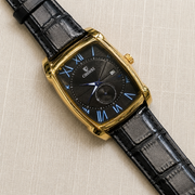 CHENXI Men's Rectangle Small Seconds Leather Quartz Watch
