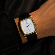 CHENXI Men's Rectangle Small Seconds Leather Quartz Watch