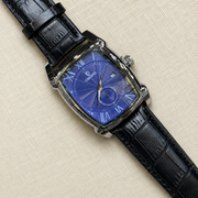 CHENXI Men's Rectangle Small Seconds Leather Quartz Watch