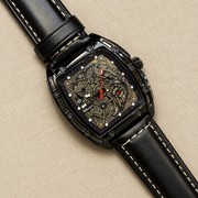 CHENXI Men's Automatic Tonneau Skeleton Mechanical Watch