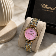 Chenxi Luxury Roman Numeral Sky Blue MOP Dial Jubilee Watch