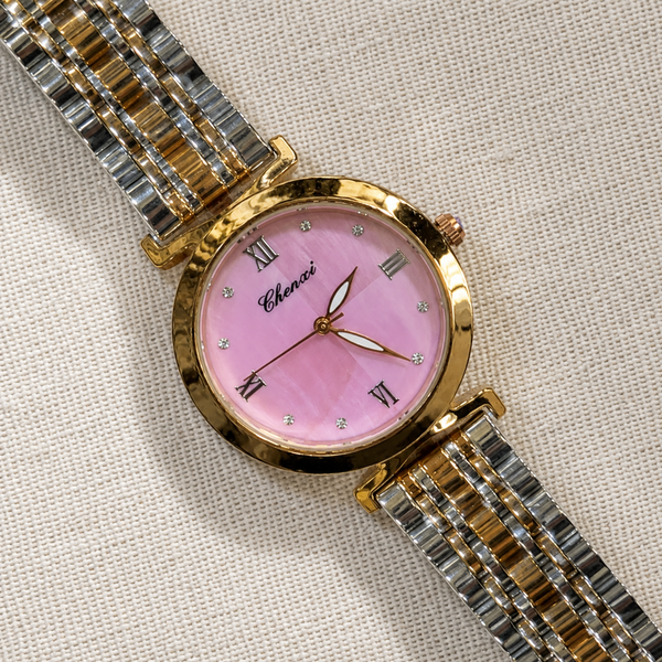 Chenxi Luxury Roman Numeral Sky Blue MOP Dial Jubilee Watch