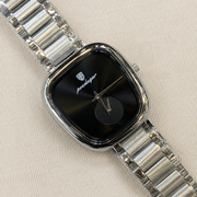 POEDAGAR Classic Female Tonneau Small Seconds Metal Wristwatch