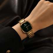 POEDAGAR Classic Female Tonneau Small Seconds Metal Wristwatch