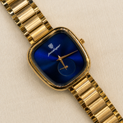 POEDAGAR Classic Female Tonneau Small Seconds Metal Wristwatch