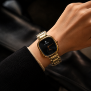 POEDAGAR Classic Female Tonneau Small Seconds Metal Wristwatch