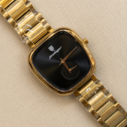 POEDAGAR Classic Female Tonneau Small Seconds Metal Wristwatch