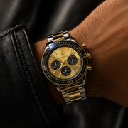 POEDAGAR Luxury Male Chronograph Wristwatch with Bezel Scale & Luminous Hands