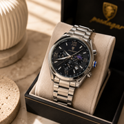POEDAGAR Luxury Male Quartz Wristwatch with Multi-Subdial & Date Display