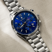 POEDAGAR Luxury Male Quartz Wristwatch with Multi-Subdial & Date Display
