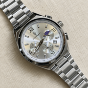 POEDAGAR Luxury Male Quartz Wristwatch with Multi-Subdial & Date Display