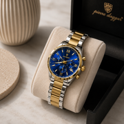 POEDAGAR Luxury Male Quartz Wristwatch with Multi-Subdial & Date Display