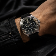 POEDAGAR Male Cushion Dial Quartz Chronograph Watch