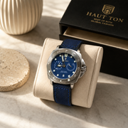POEDAGAR Male Cushion Dial Quartz Chronograph Watch