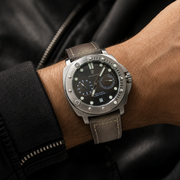 POEDAGAR Male Cushion Dial Quartz Chronograph Watch