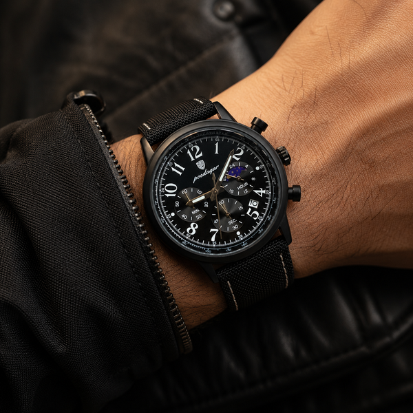 POEDAGAR Tactical Executive Chronograph Men's Sport Watch