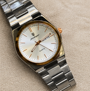 Poedagar Luxury Integrated Bracelet Day-Date Quartz Men's Watch