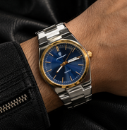 Poedagar Luxury Integrated Bracelet Day-Date Quartz Men's Watch