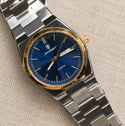 Poedagar Luxury Integrated Bracelet Day-Date Quartz Men's Watch