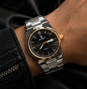 Poedagar Luxury Integrated Bracelet Day-Date Quartz Men's Watch