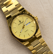 Poedagar Luxury Integrated Bracelet Day-Date Quartz Men's Watch
