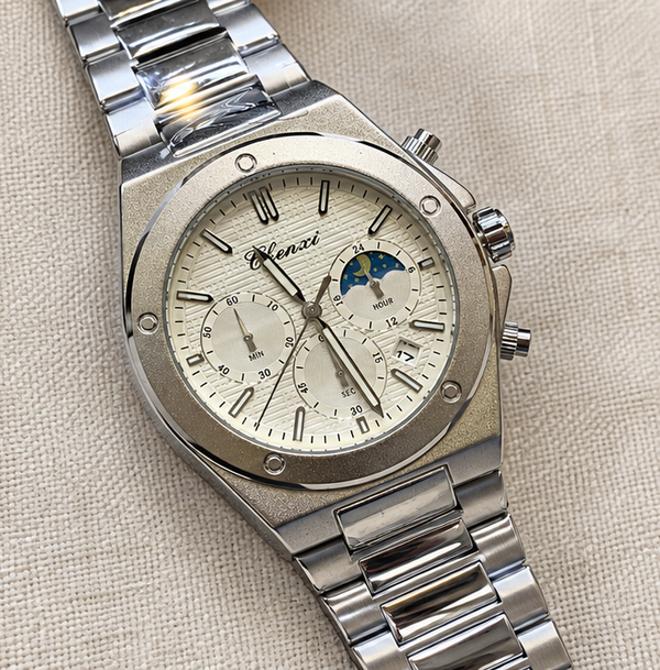 Chenxi Executive Stainless Steel Multi-Function Chronograph Men's Watch