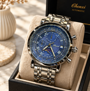 Chenxi Executive Multi-Function Chronograph Watch with Moonphase Display