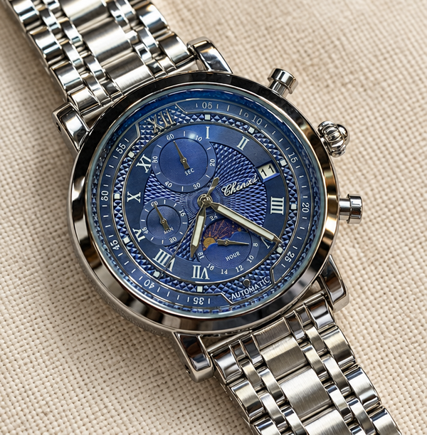 Chenxi Executive Multi-Function Chronograph Watch with Moonphase Display