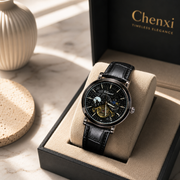 CHENXI Automatic Luxury Chronograph Skeleton Watch for Men