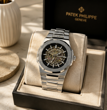 BESTWIN Automatic Men's Skeleton Stainless Steel Wrist Watch
