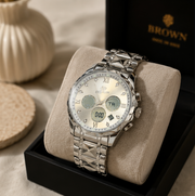 BESTWIN Double Time Men's Dual Display Wrist Watch