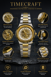 BESTWIN Automatic Men's Skeleton Stainless Steel Wrist Watch