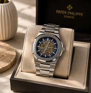 BESTWIN Automatic Men's Skeleton Stainless Steel Wrist Watch