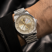 BESTWIN Men's Executive Stainless Steel Chain Watch