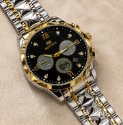 BESTWIN Double Time Men's Dual Display Wrist Watch