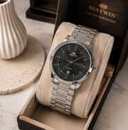BESTWIN Men's Executive Stainless Steel Chain Watch