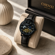 CHENXI Automatic Luxury Chronograph Skeleton Watch for Men