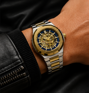 BESTWIN Automatic Men's Skeleton Stainless Steel Wrist Watch