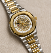 BESTWIN Automatic Men's Skeleton Stainless Steel Wrist Watch