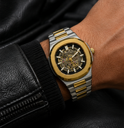 BESTWIN Automatic Men's Skeleton Stainless Steel Wrist Watch