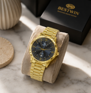 BESTWIN Men's Executive Stainless Steel Chain Watch