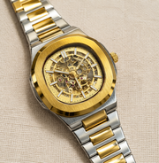 BESTWIN Automatic Men's Skeleton Stainless Steel Wrist Watch