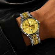 BESTWIN Men's Executive Stainless Steel Chain Watch