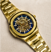 BESTWIN Automatic Men's Skeleton Stainless Steel Wrist Watch