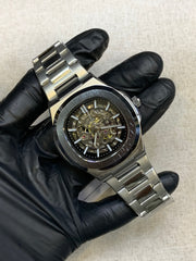 BESTWIN Automatic Men's Skeleton Stainless Steel Wrist Watch